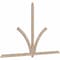 Ekena Millwork Redmond Smooth Timber Gable Bracket, Douglas Fir, 108"W x 68"H x 1 1/2"D x 3 1/2"F, 15/12 Pitch GBW108X68X0204RED00SDF - alternate 3
